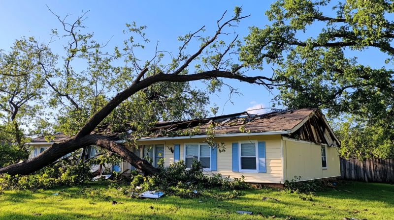 Fallen Tree in Yard
